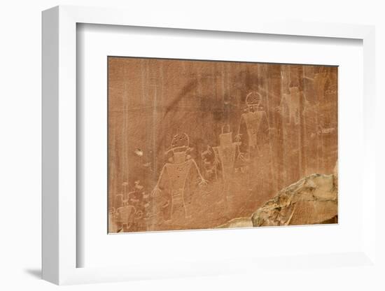 Fremont Petroglyphs, Capitol Reef National Park, Fruita, Utah, United States of America-Michael DeFreitas-Framed Photographic Print