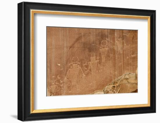 Fremont Petroglyphs, Capitol Reef National Park, Fruita, Utah, United States of America-Michael DeFreitas-Framed Photographic Print