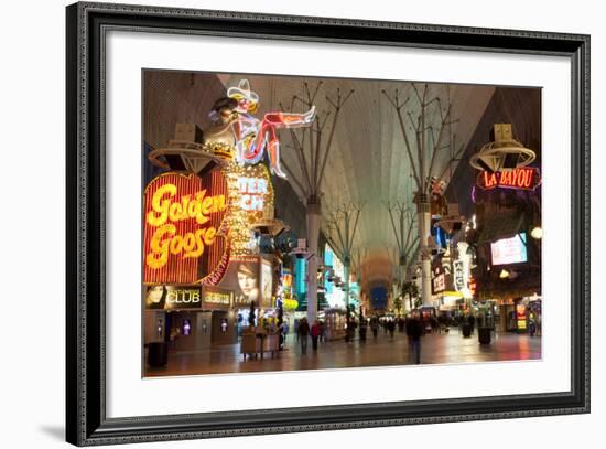 Fremont Street Experience Las Vegas, Nevada, USA-Michael DeFreitas-Framed Photographic Print