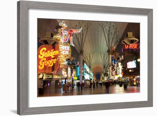 Fremont Street Experience Las Vegas, Nevada, USA-Michael DeFreitas-Framed Photographic Print