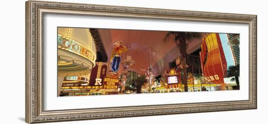 Fremont Street Experience Las Vegas Nv, USA-null-Framed Photographic Print