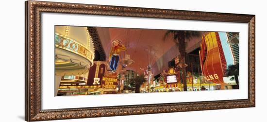 Fremont Street Experience Las Vegas Nv, USA-null-Framed Photographic Print