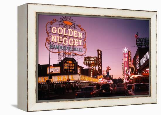 Fremont Street in Las Vegas-Philip Gendreau-Framed Premier Image Canvas