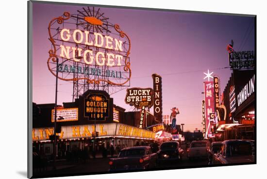 Fremont Street in Las Vegas-Philip Gendreau-Mounted Photographic Print