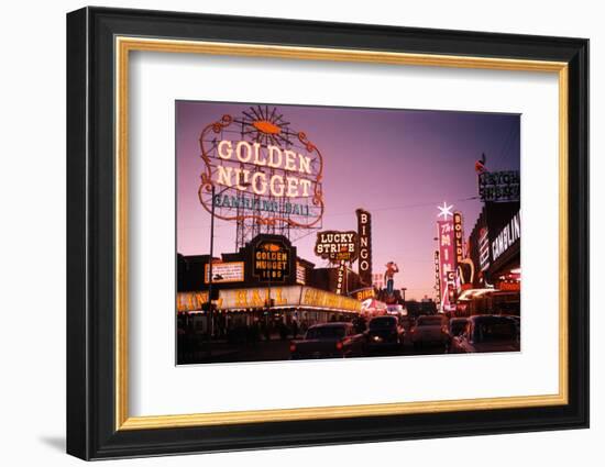 Fremont Street in Las Vegas-Philip Gendreau-Framed Photographic Print