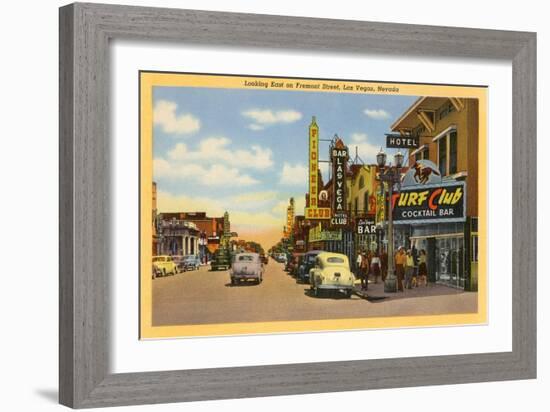 Fremont Street, Las Vegas, Nevada-null-Framed Art Print