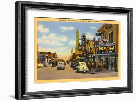 Fremont Street, Las Vegas, Nevada-null-Framed Art Print