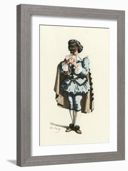 Fren. Theatre, Marc-Aurel-Maurice Sand-Framed Art Print