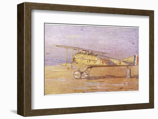 French Ace Georges-Marie Guynemer's Spad-VII Fighter in Which He Has Shot Down Many Enemy Aircraft-Henri Farre-Framed Photographic Print