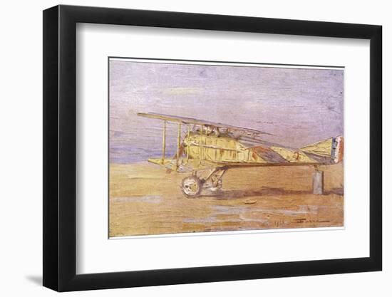French Ace Georges-Marie Guynemer's Spad-VII Fighter in Which He Has Shot Down Many Enemy Aircraft-Henri Farre-Framed Photographic Print