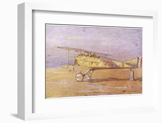 French Ace Georges-Marie Guynemer's Spad-VII Fighter in Which He Has Shot Down Many Enemy Aircraft-Henri Farre-Framed Photographic Print