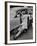 French Actor Jacques Tati Comically Getting Out of a Cab-Yale Joel-Framed Premium Photographic Print