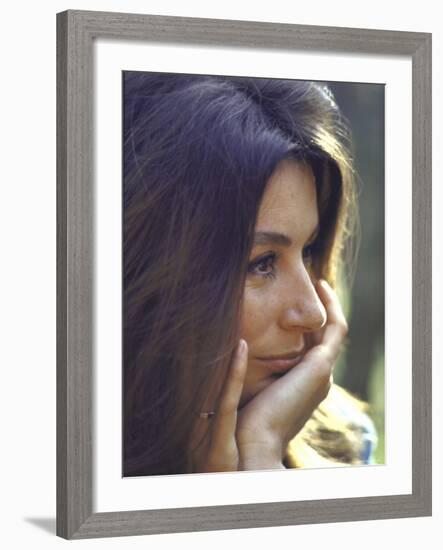 French Actress Anouk Aimee-Bill Eppridge-Framed Premium Photographic Print