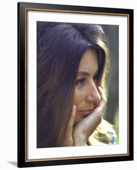 French Actress Anouk Aimee-Bill Eppridge-Framed Premium Photographic Print