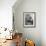 French Actress Barbara Laage, Alone in Her Apartment Reading-Nina Leen-Framed Photographic Print displayed on a wall