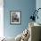 French Actress Barbara Laage, Alone in Her Apartment Reading-Nina Leen-Framed Photographic Print displayed on a wall