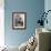 French Actress Barbara Laage, Alone in Her Apartment Reading-Nina Leen-Framed Photographic Print displayed on a wall