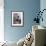 French Actress Barbara Laage, Alone in Her Apartment Reading-Nina Leen-Framed Photographic Print displayed on a wall