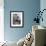 French Actress Barbara Laage, Alone in Her Apartment Reading-Nina Leen-Framed Photographic Print displayed on a wall