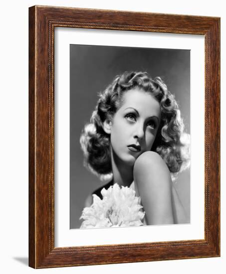 French actress Danielle Darrieux, 1938 (b/w photo)-null-Framed Photo