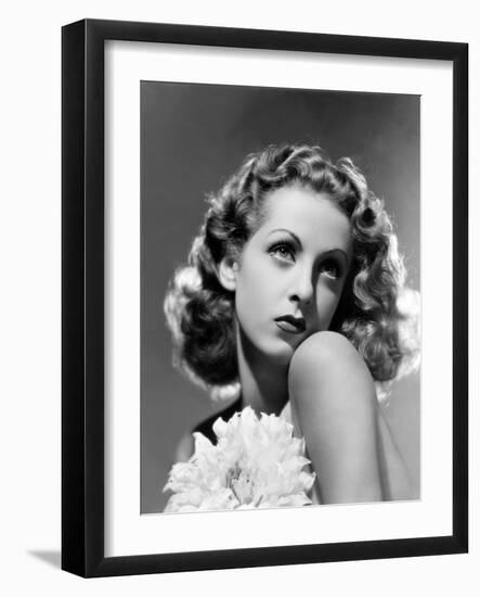 French actress Danielle Darrieux, 1938 (b/w photo)-null-Framed Photo