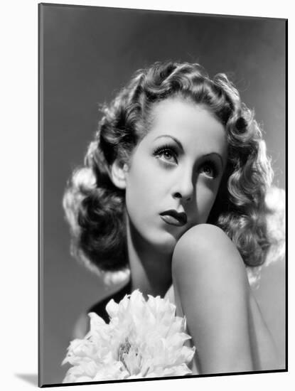 French actress Danielle Darrieux, 1938 (b/w photo)-null-Mounted Photo