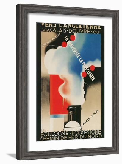 French Advertisement for Crossing the English Channel-null-Framed Giclee Print