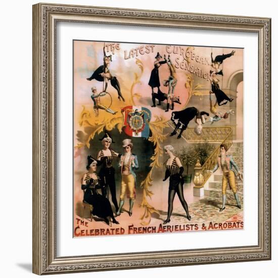 French Aerialist Archival-null-Framed Giclee Print