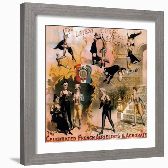 French Aerialist Archival-null-Framed Giclee Print