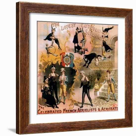 French Aerialist Archival-null-Framed Giclee Print