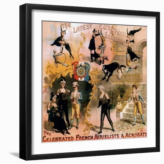 French Aerialist Archival-null-Framed Giclee Print