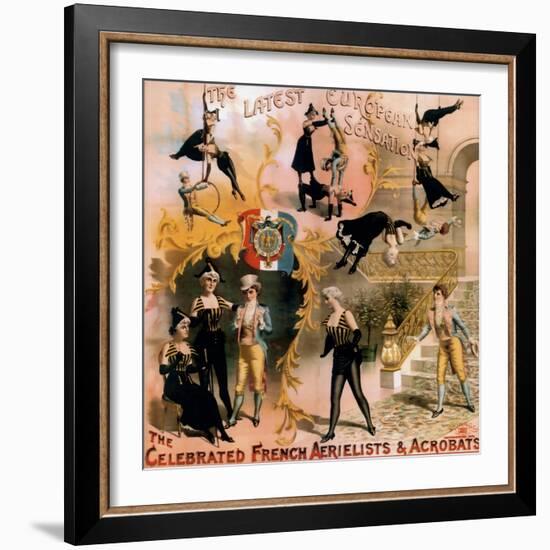 French Aerialist Archival-null-Framed Giclee Print