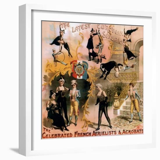 French Aerialist Archival-null-Framed Giclee Print