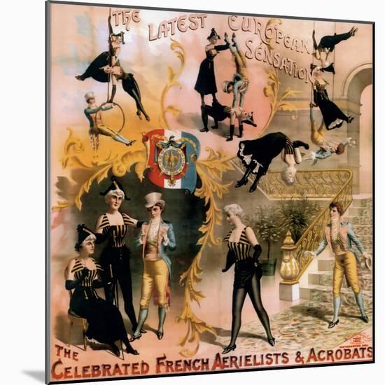 French Aerialist Archival-null-Mounted Giclee Print