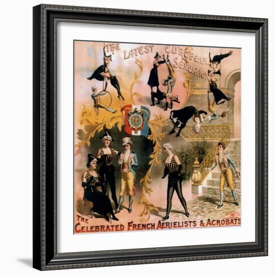 French Aerialist Archival-null-Framed Giclee Print