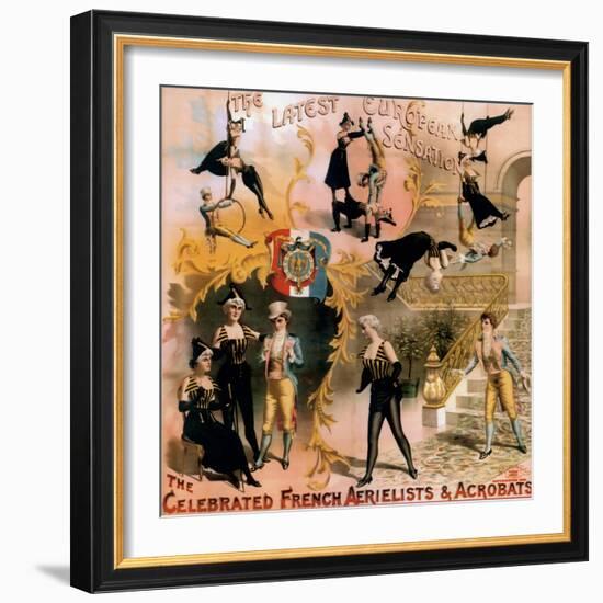 French Aerialist Archival-null-Framed Giclee Print