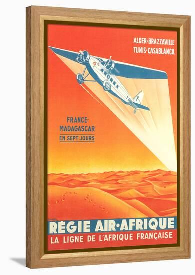 French African Airlines Poster-null-Framed Stretched Canvas