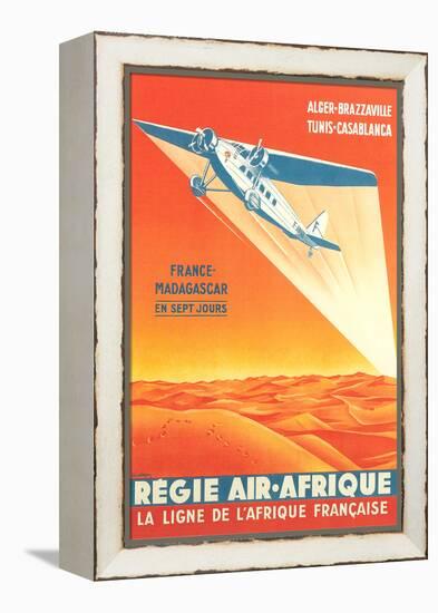 French African Airlines Poster-null-Framed Stretched Canvas