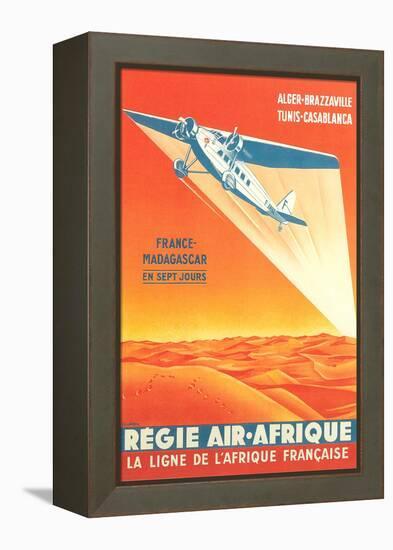 French African Airlines Poster-null-Framed Stretched Canvas