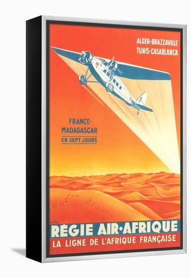 French African Airlines Poster-null-Framed Stretched Canvas