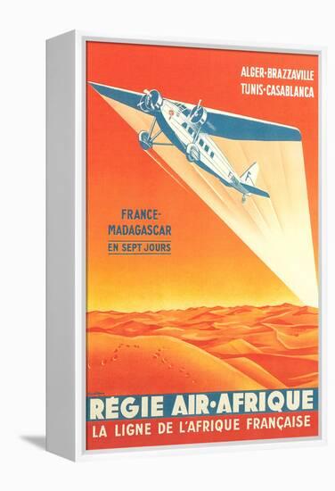 French African Airlines Poster-null-Framed Stretched Canvas