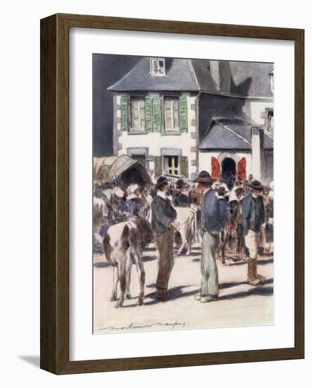 French Agricultural Fair-Mortimer Menpes-Framed Art Print