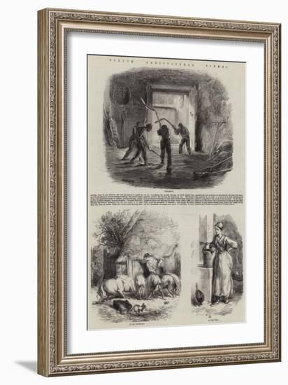 French Agricultural Scenes-Charles Emile Jacque-Framed Giclee Print