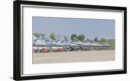 French Air Force and Royal Saudi Air Force Planes on the Flight Line-Stocktrek Images-Framed Photographic Print