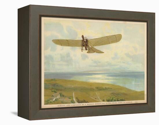 French-American Aviator John Moisant Flies Paris-London in His Bleriot Monoplane-null-Framed Stretched Canvas