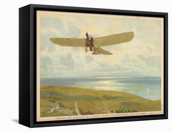 French-American Aviator John Moisant Flies Paris-London in His Bleriot Monoplane-null-Framed Stretched Canvas