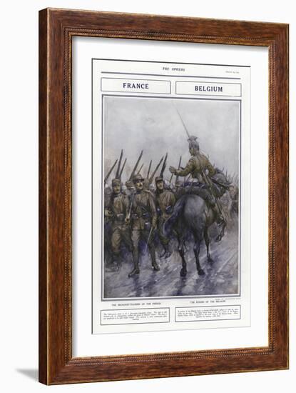 French and Belgian Military Uniforms, World War I, 1914-Addison Thomas Millar-Framed Giclee Print