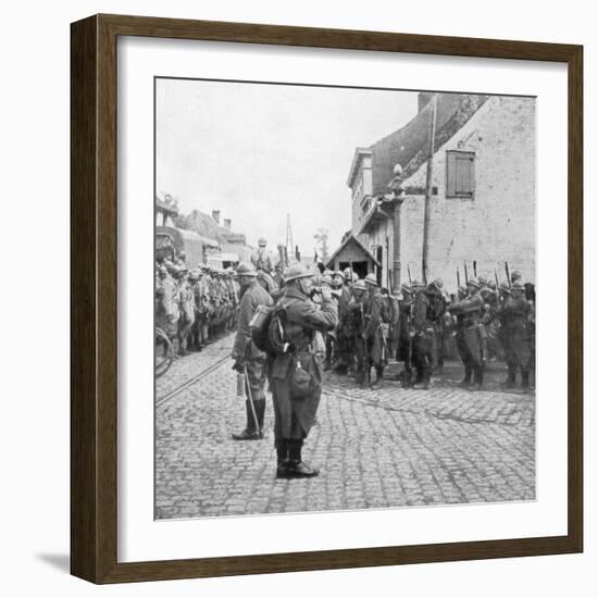 French and Belgian Troops, Flanders, C1917-null-Framed Giclee Print