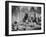 French and German Wounded in a Chateau in France, World War I, 1915-null-Framed Giclee Print