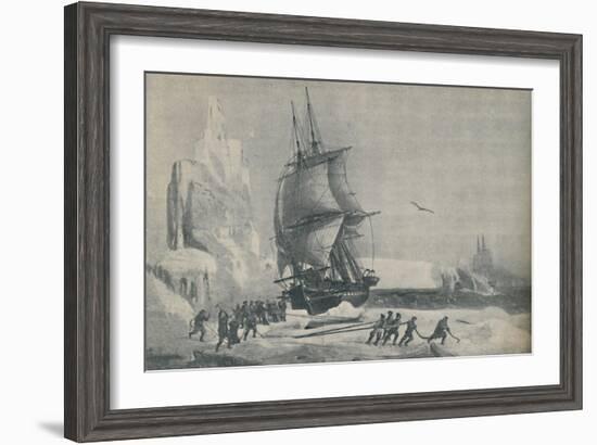 'French Antarctic Expedition under Captain JSC Dumont d'Urville, August 1833', 1937-Unknown-Framed Giclee Print